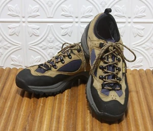 Vasque Skywalk Hiking Shoes Gore-Tex Low Tan Suede/Navy Women's Size 9.5 LQQK!!! - Picture 1 of 7