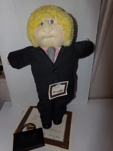 xavier robERT cabbage patch soft sculpture86 corporate kid edboy handsigne paper - Picture 1 of 5