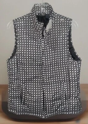 Jane Ashley Womens Full Zip Sleeveless Vest Jacket Size M Pockets - Image 1 of 4