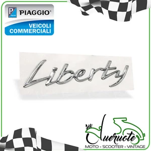 TARGHETTA LATERALE SCRITTA CARENA POSTERIORE LIBERTY 50 125 150 IGET 3V PIAGGIO - Foto 1 di 2