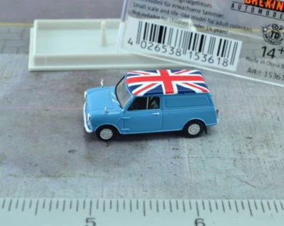 Brekina 15361 1960 Austin Van Union Jack azul claro escala 1:87 HO Foto 1 de 2