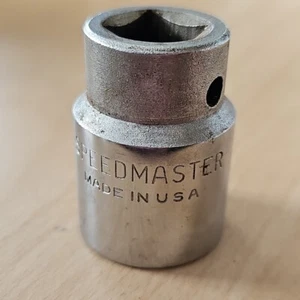 Speedmaster 7/8" 12 Point Shallow Chrome Socket 1/2" Drive 84-4865 USA Vintage - Picture 1 of 13
