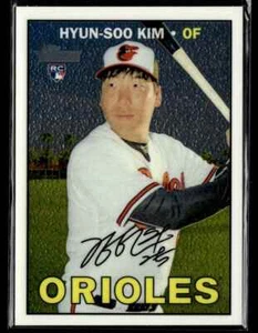 2016 Topps Heritage Chrome Hyun-Soo Kim RC #493/999 Baltimore Orioles #721 - Picture 1 of 2