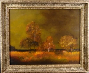 Old oil on canvas, Dutch Artist Signed L.Wennink, 50x60 cm forest landscape - Picture 1 of 3