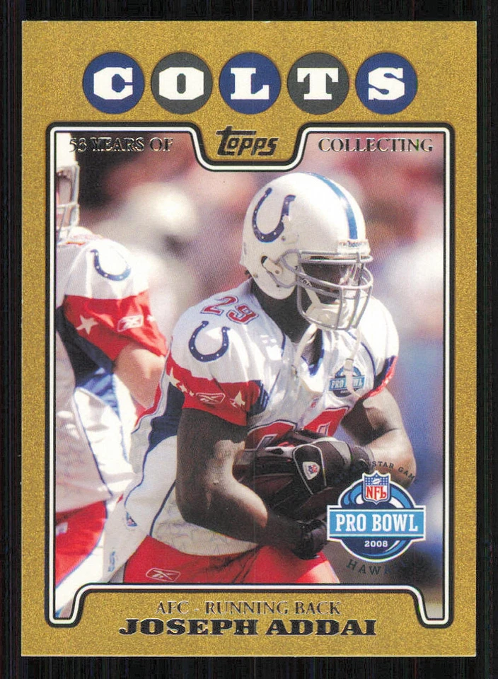 2008 Topps Gold Border #310 Joseph Addai PB /2008 - Image 1 of 2