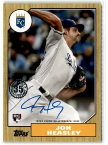 Jon Heasley AU 2022 Topps Update 1987 Topps 35th Anniversary Autographs #87BA-JH - Bild 1 von 2