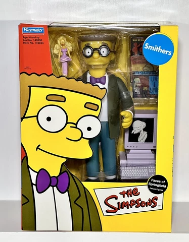 Simpsons Faces of Springfield Deluxe Figure SMITHERS by Playmates 2002 NIB Cover