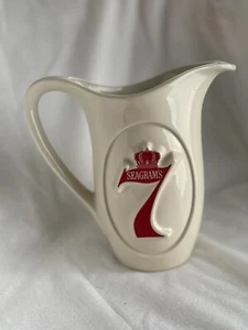 Vintage Seagrams 7 Crown Whiskey Ceramic Pitcher - Picture 1 of 2
