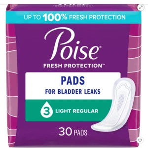 Almohadillas para incontinencia Poise y almohadillas para incontinencia posparto 3 gotas de absorción de luz - Imagen 1 de 3