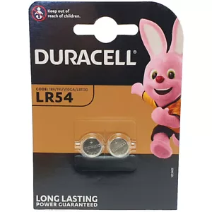 2 x Duracell LR54 189 LR1130 AG10 389 390 Batteries - Picture 1 of 1