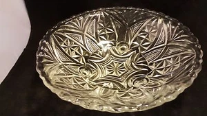 vintage Fine Cut Glass footed Round serving Bowl - Picture 1 of 4