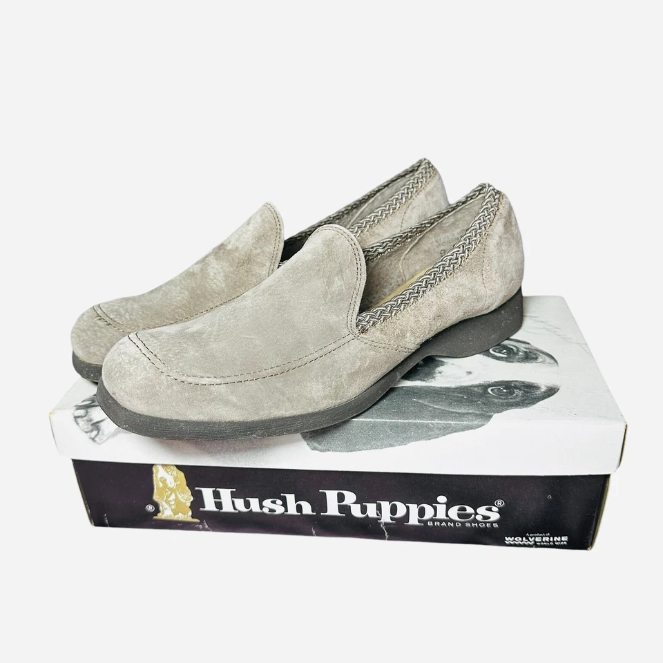 Vintage Hush Puppies Loafers Slip on Shoes Womens 9N Narrow W/Box Duchess Beige - Image 1 of 4