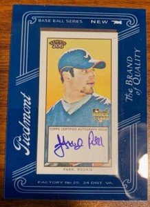 2009 Topps 206 Mini Framed Autograph #FMA14 James Parr Atlanta Braves