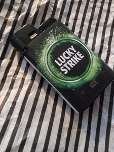 Lucky Strike Luckies ICE Feuerzeug selten rar schwarz grün weiß für Sammler ! - Bild 1 von 9