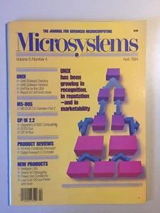 Vintage MICROSYSTEMS Journal For Advanced MicroComputing April 1984 Vol 5 No 4 - Picture 1 of 12