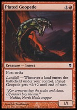 Magic the Gathering MTG Plated Geopede (141) Zendikar   NM