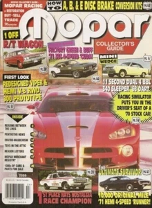 MOPAR COLLECTORS GUIDE 2000 APR - CORONET WAGON RT, 63 MAX WEDGE RACER - Imagen 1 de 1