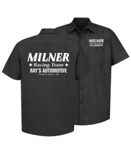 CAMISA AMERICAN GRAFFITI MILNER RACING TEAM PARA HOMBRE TRABAJO/MECÁNICA CHEV HOT ROD - Imagen 1 de 1