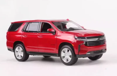 Maisto 1:26 Red 2021 Chevrolet Tahoe Full Size SUV Model Diecast Metal Car - Image 1 of 4