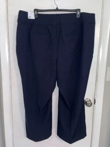 NWT Womens 26 Short Pants LANE BRYANT Black The Perfect Drape Wide-Leg High-Rise - Picture 1 of 3