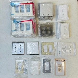 Wallplate 85+ Lot Leviton Decora Hubbell Intertek Gang Kunststoff Metall Nylon - Bild 1 von 7