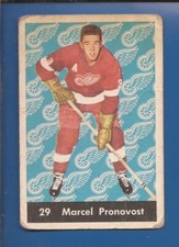 1961-62  PARKHURST  # 29  MARCEL PRONOVOST  HOF  Detroit Red Wings   Good