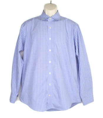 Lorenzo Uomo The Perfect Fashion Shirt Mens 16 1/2  Long Sleeve Button up Plaid  - Image 1 of 4