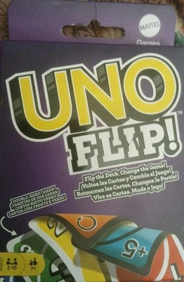 Mattel UNO Flip GDR44 Double Sided Card Game for 2-10 Players Ages 7Y+ - Image 1 of 2