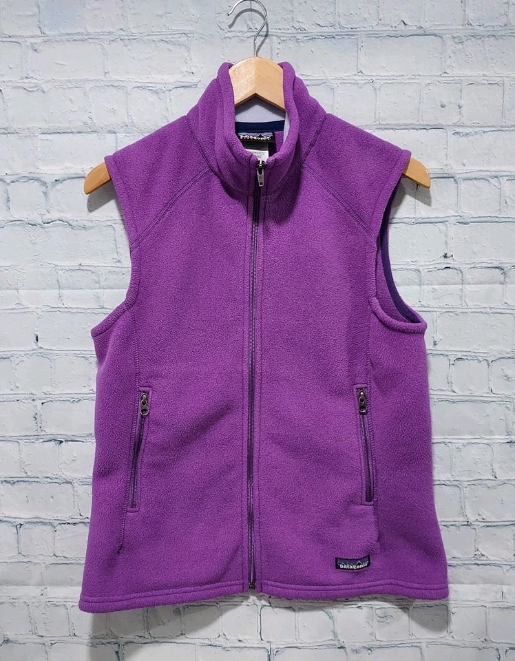 Chaleco Patagonia Synchilla M Mujer Púrpura Aire Libre Senderismo Clima Frío Invierno Foto 1 de 4