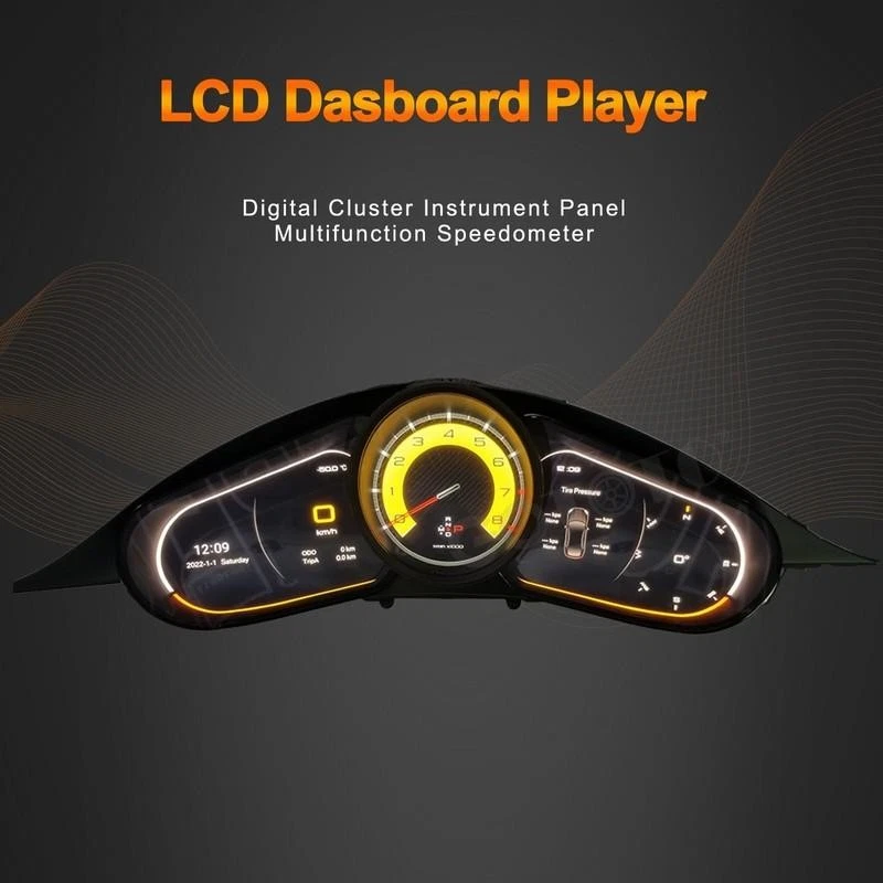 Velocímetro de instrumentos digital LCD para automóvil para Porsche Panamera 2010-2016 Foto 1 de 1