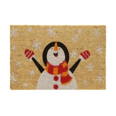 Fußmatte kokos Weihnachts Fußabtreter Schmutzfangmatte rutschfest wetterfest - Bild 1 von 4