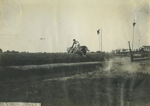 France Horse Racing Jockey Terriere Equestrian Jump Old Photo 1930 - Imagen 1 de 3
