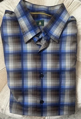 Hombre Robert Talbott Abotonada Manga Larga Talla 2XL Foto 1 de 3