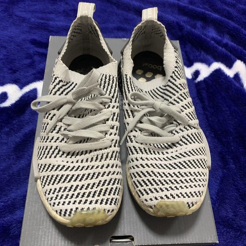 Sneakers Adidas NMD R1 grigio nero a righe uomo 8 5 US usate