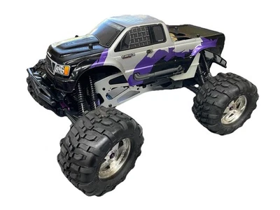 Vintage HPI Savage 1/8 Scale Nitro Monster Truck Rolling Chassis W/Body Project - Image 1 of 4