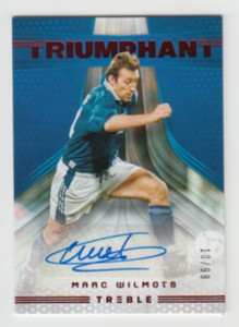 2018-19 Panini Treble Soccer Auto Card :Marc Wilmots #10/99