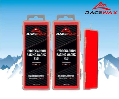 RaceWax Hydrocarbon Racing Wachs Ski Langlauf Snowboard Profi Wax Red 250g - Bild 1 von 3