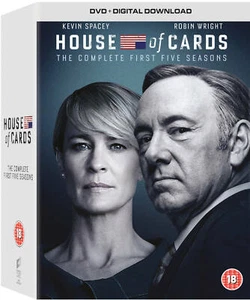 HOUSE OF CARDS COMPLETE SEASON 1-5 KEVIN SPACEY DVD BOX SET 20 DISCS R4 "NEW" - Picture 1 of 1