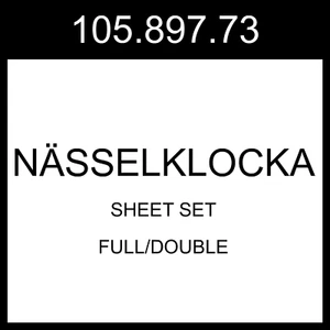 Juego de sábanas IKEA NÄSSELKLOCKA gris claro-beige completo/doble 105.897.73 - Imagen 1 de 1