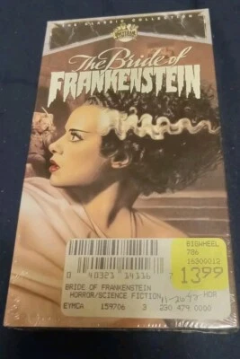The Bride of Frankenstein 1991 (VHS Horror) Video Universal Monsters New Sealed  - Image 1 of 4