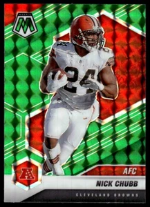 2021 Panini Mosaic GREEN PRIZM Nick Chubb Cleveland Browns #231 - Picture 1 of 2