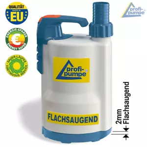 SCHMUTZWASSERPUMPE TAUCHPUMPE WASSER PUMPE GARTEN KELLERPUMPE FLACHSAUGERPUMPE - Bild 1 von 7