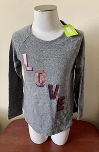 Crazy 8 Girls gray color LOVE Valentine’s Day shirt Size small 5-6 new with tags - Picture 1 of 4