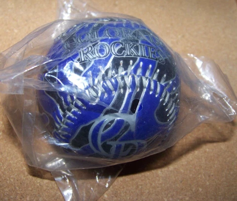 2011 Colorado Rockies ball textured black silver purple baseball MLB Cover