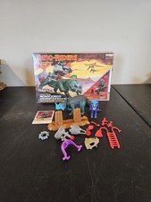 Vintage 1987 DINO RIDERS Monoclonius w/ Box, Mako, Bio Card Near Complete