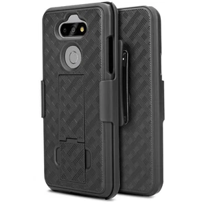 For LG Phoenix 5/Fortune 3/Aristo 5+/K31 Holster Shell Combo Kickstand+Screen - Picture 1 of 6
