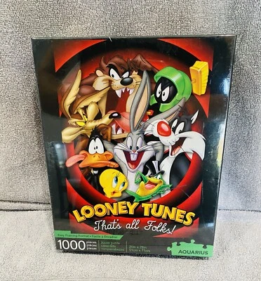NUEVO Rompecabezas Looney Tunes "That's All Folks" BUGS MARVIN TAZ TWEETY DAF Foto 1 de 2