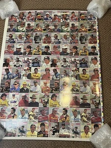 1993 Traks FUTURE STARS uncut Sheet Full Set Twice With Mark Martin Autograph - Picture 1 of 8