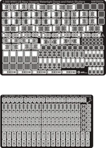 1/350 WWII US Navy Vessels Watertight Doors and Hatch Shutters NW35024 - Picture 1 of 2