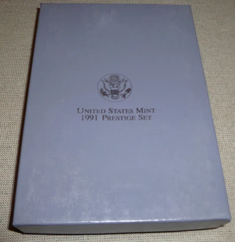 1991 Silver Prestige Proof Set / Some Toning Cover